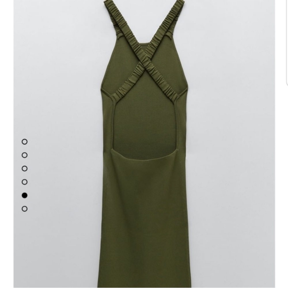 Zara backless knit dress